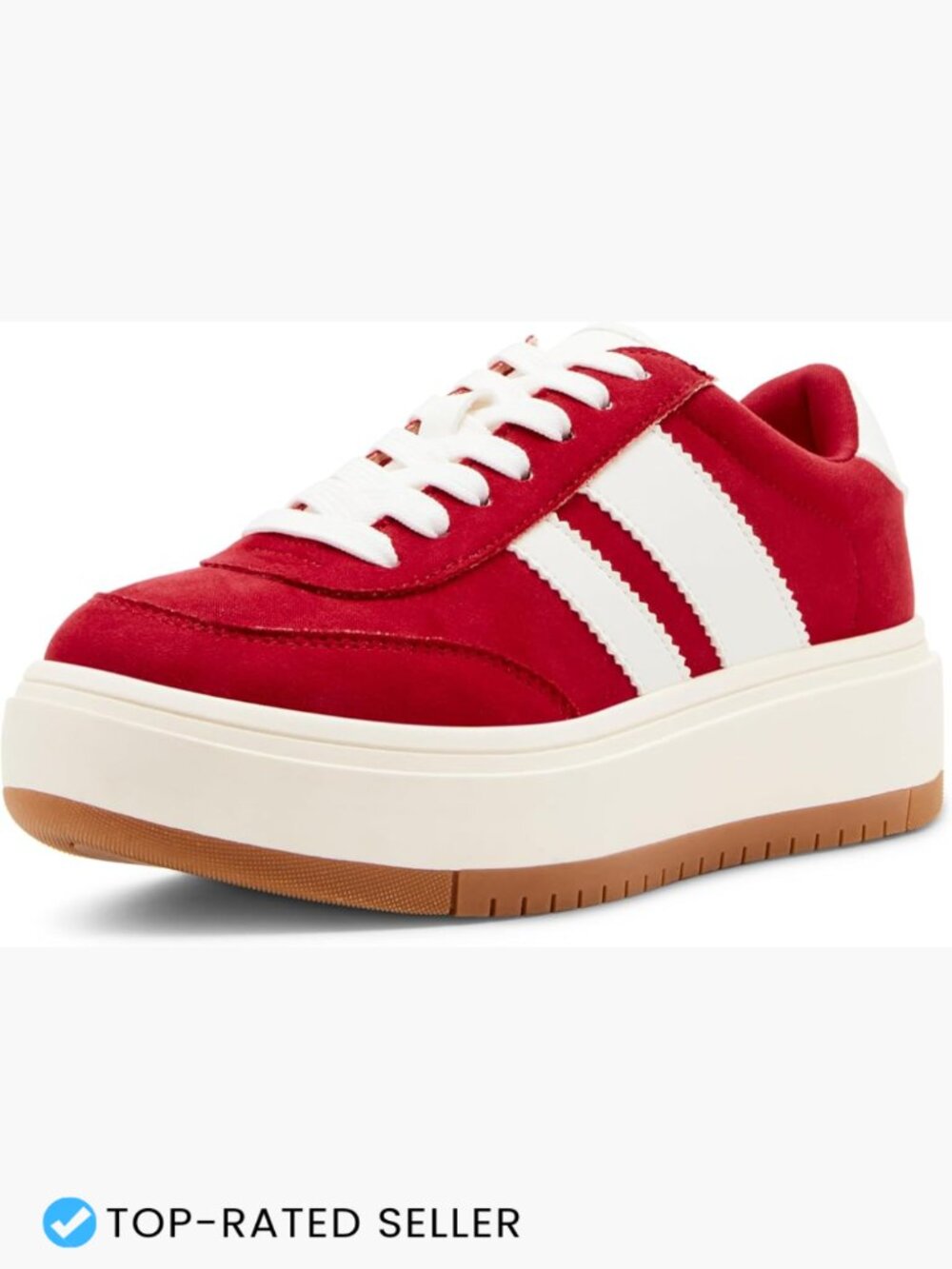 Platform Fashion Sneakers Lace-Up Cushioned Trendy Casual Everyday Comfort